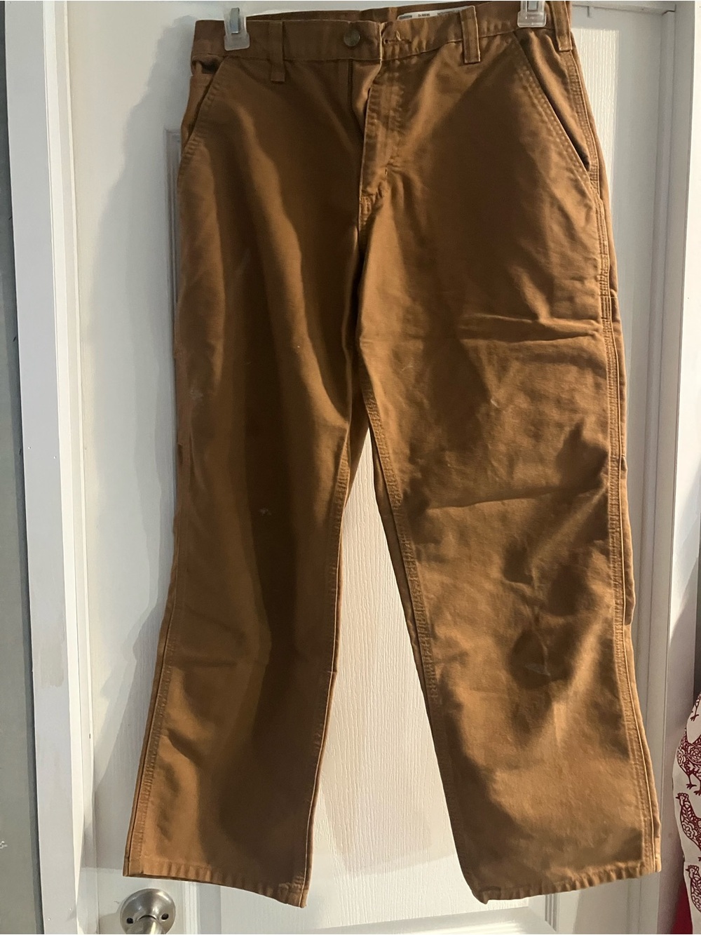 30/30 Carhartt Men's Tan/Brown Work Chinos